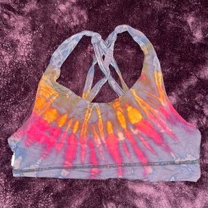Sports bra hand dyed